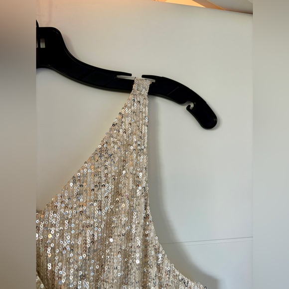 BCBG Girls Sequin Ruffle Jumpsuit (Big Kids), size 16. - Picture 7 of 14